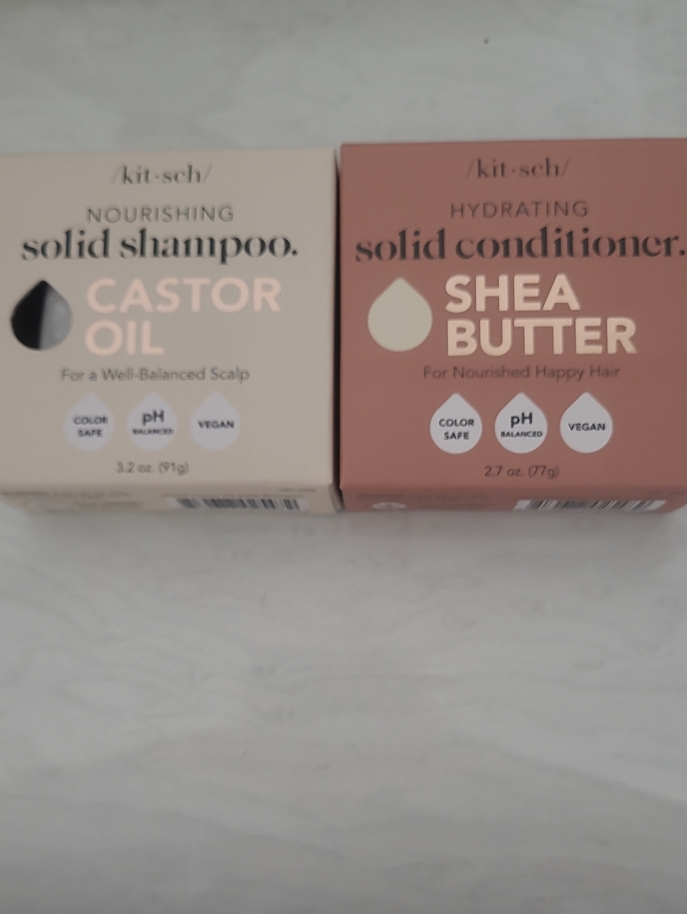 Kirch Castor Oil Shampoo Bar and Shea Butter Conditioner Bar